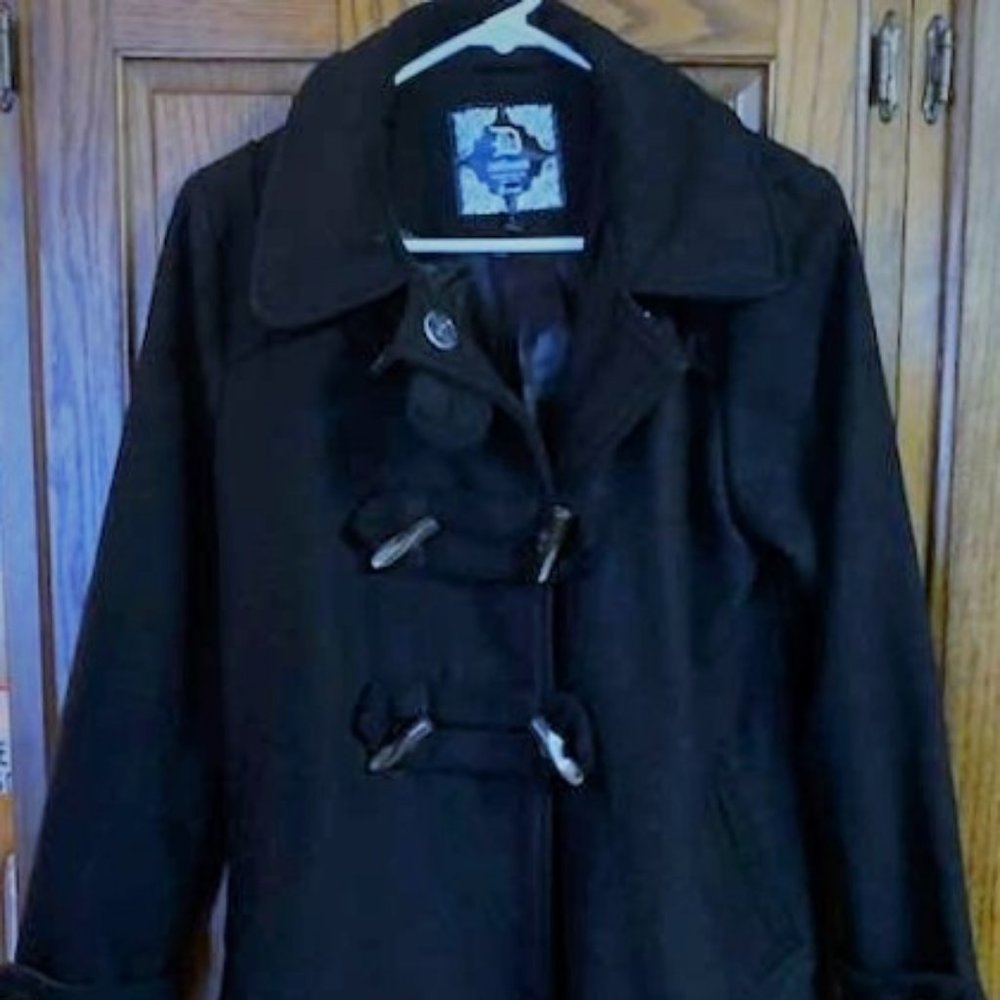 BRAND NEW Dollhouse Wool-Blended Pea Coat Dark Blue Price is FIRM